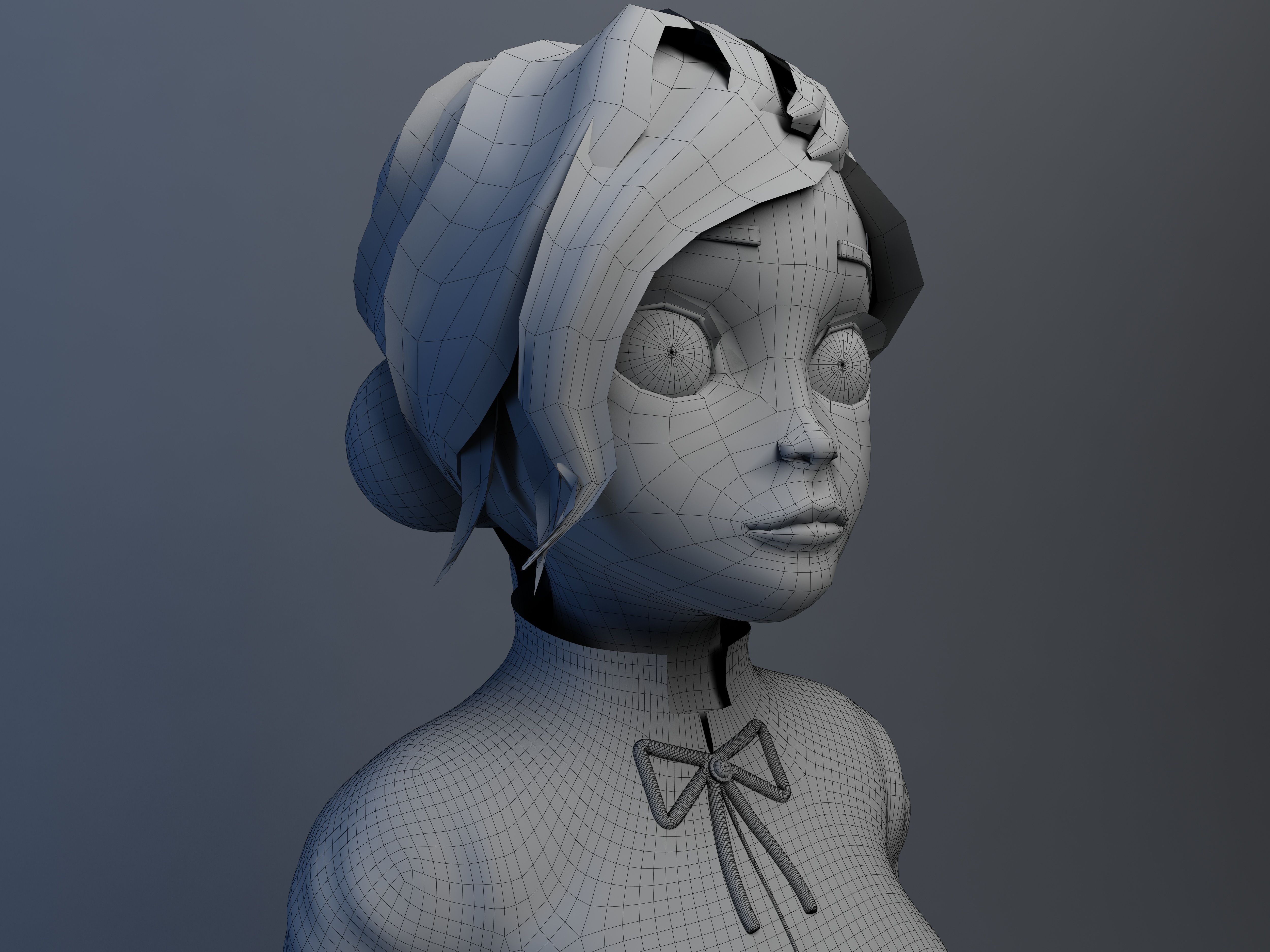 Disney Girl 3D model_20