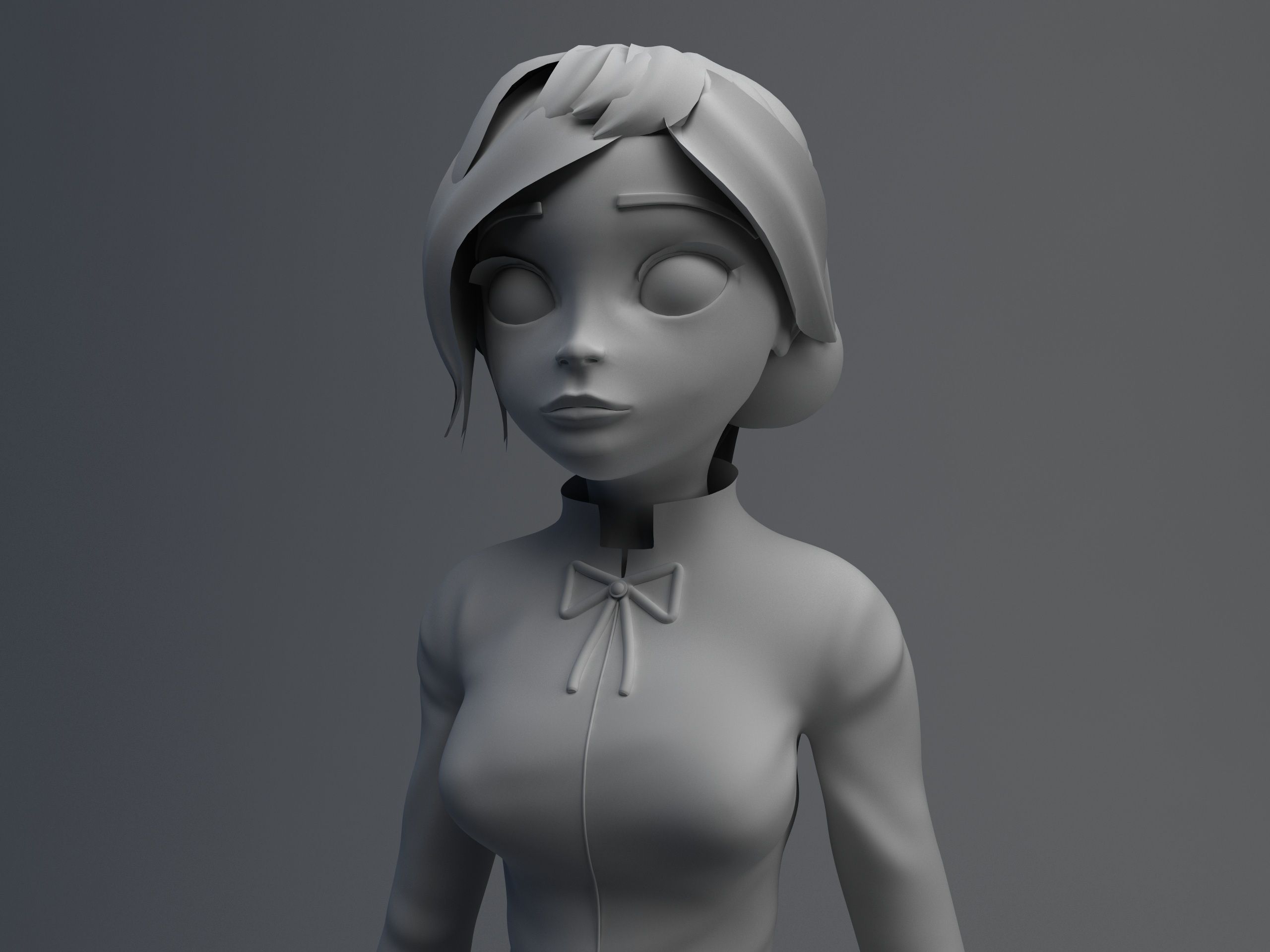 Disney Girl 3D model_9