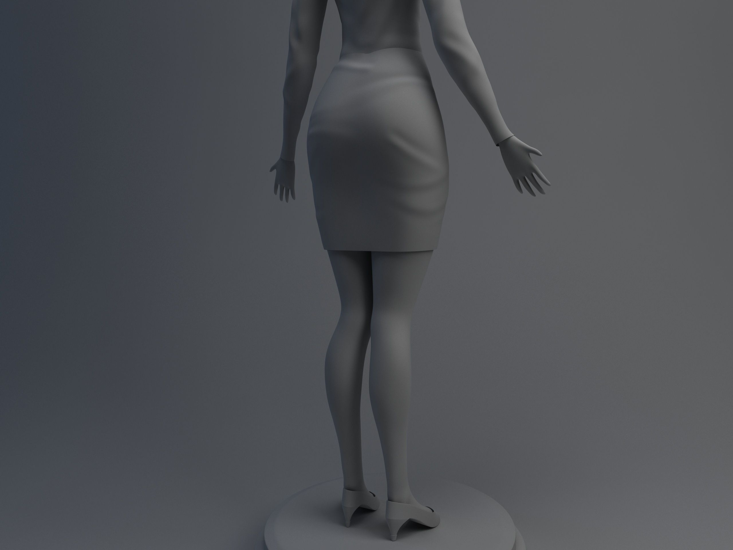 Disney Girl 3D model_11