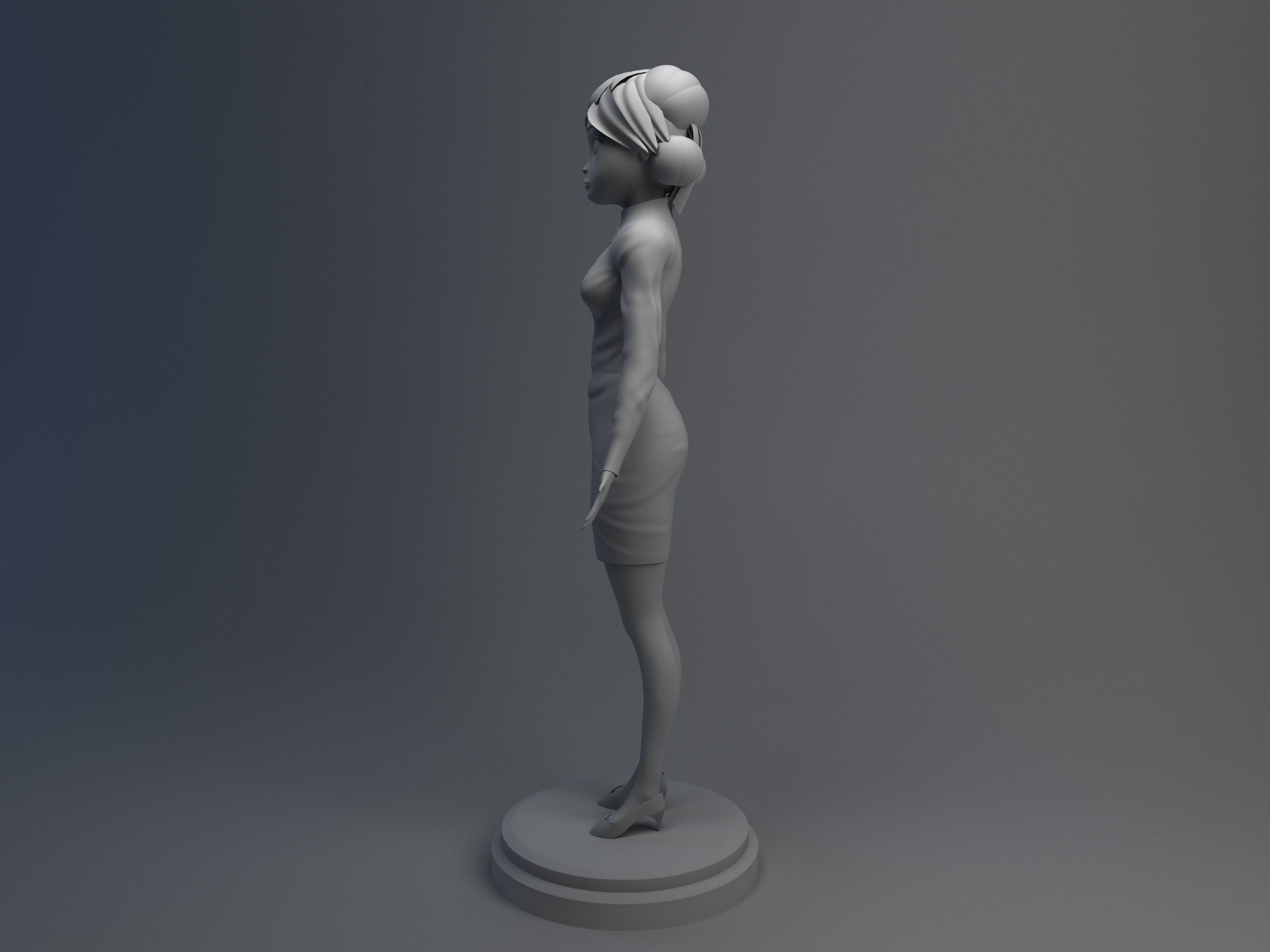 Disney Girl 3D model_7