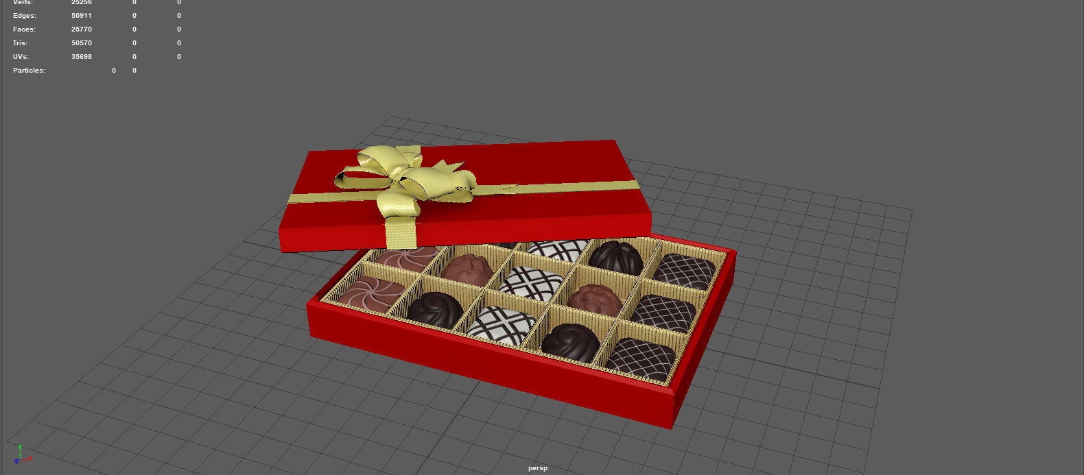 CHOCOLATE GIFT BOX 3D model_7
