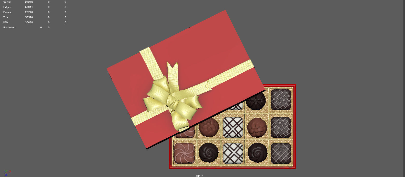 CHOCOLATE GIFT BOX 3D model_11