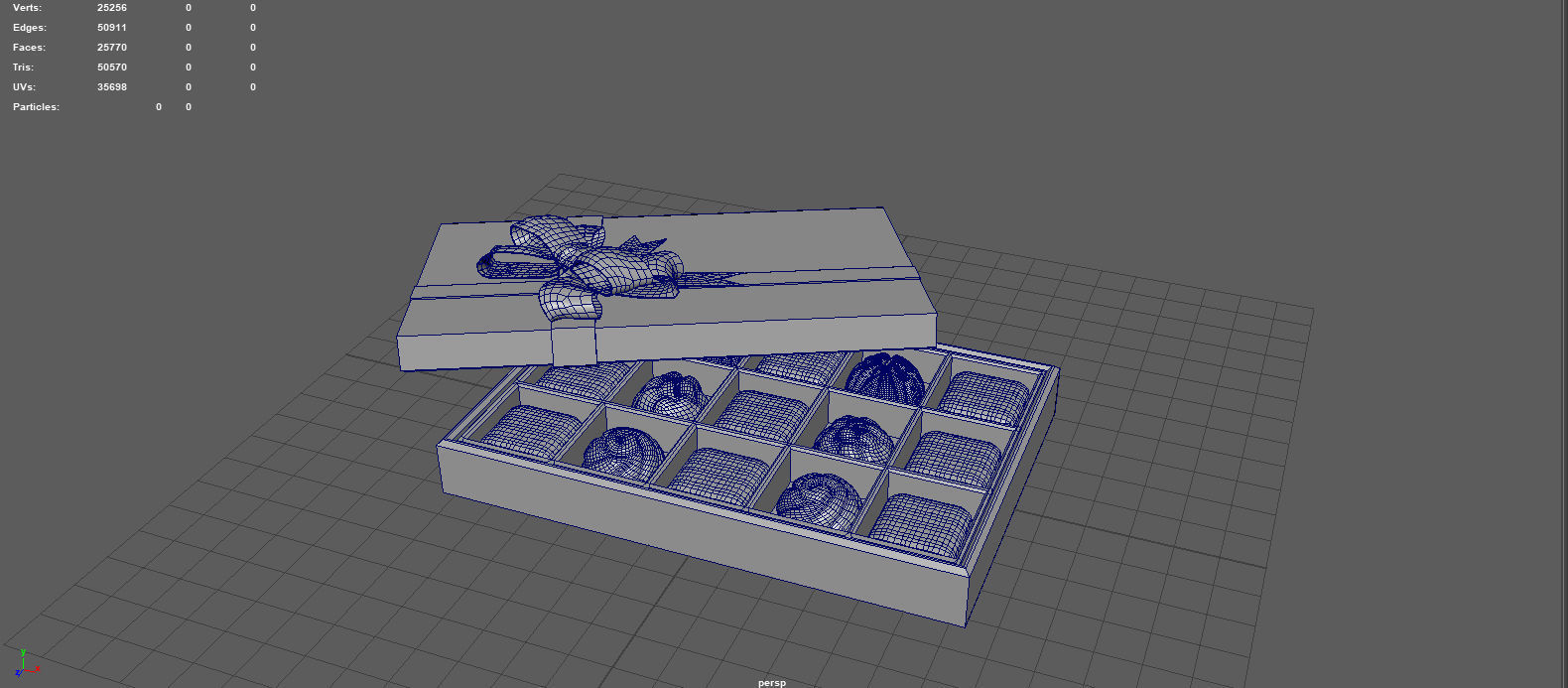 CHOCOLATE GIFT BOX 3D model_9