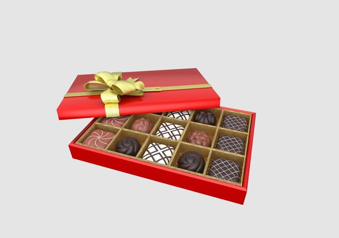 CHOCOLATE GIFT BOX 3D model_2
