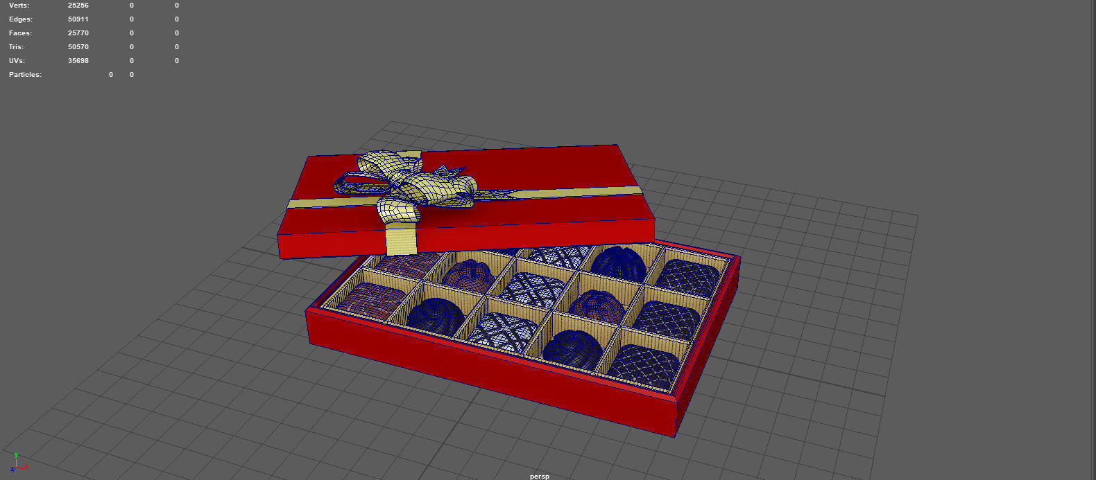 CHOCOLATE GIFT BOX 3D model_10
