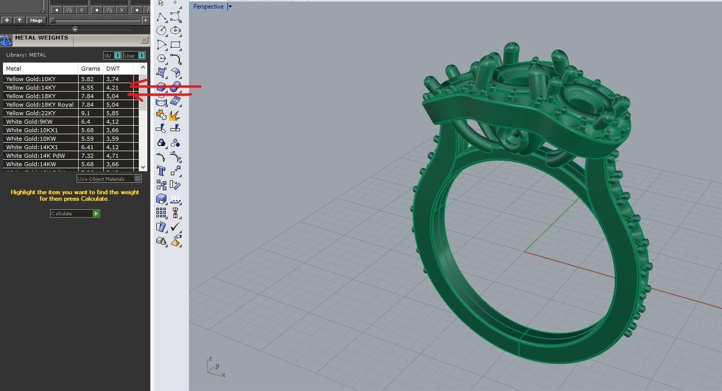 Three stone halo engagement ring 3D print model_37
