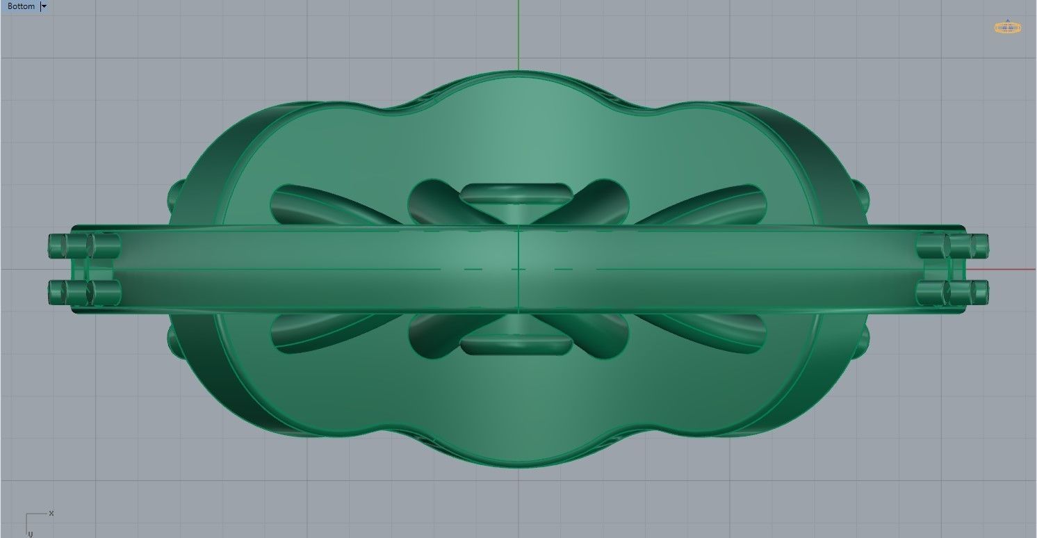 Three stone halo engagement ring 3D print model_53