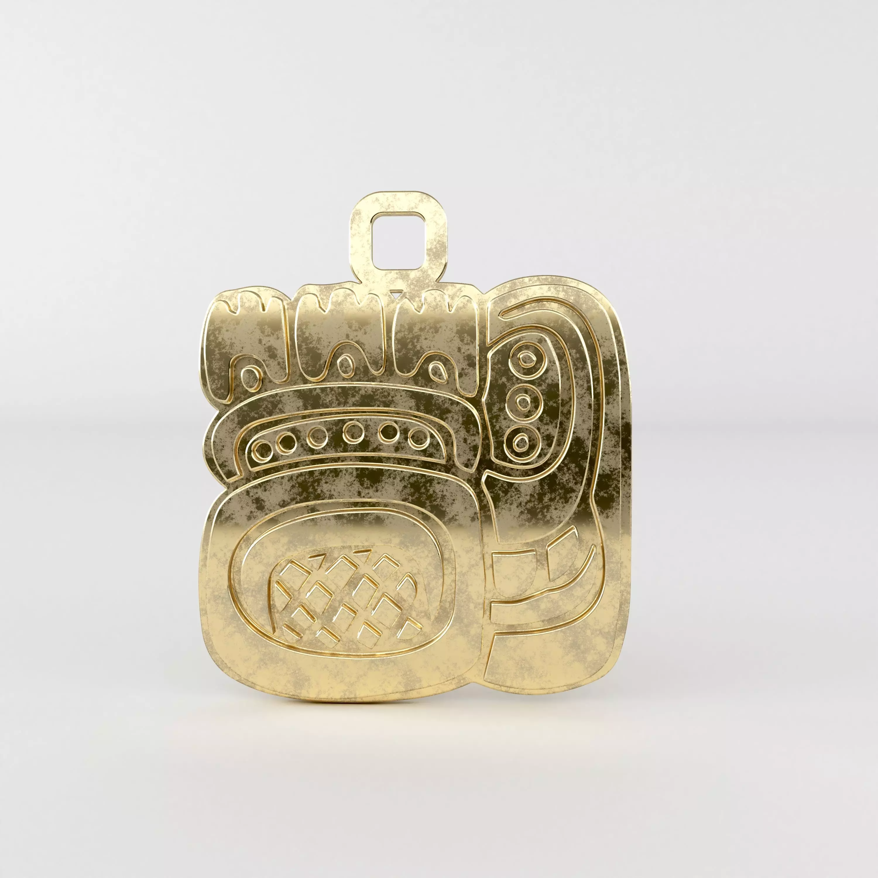 Mayan pendant K 3D print model