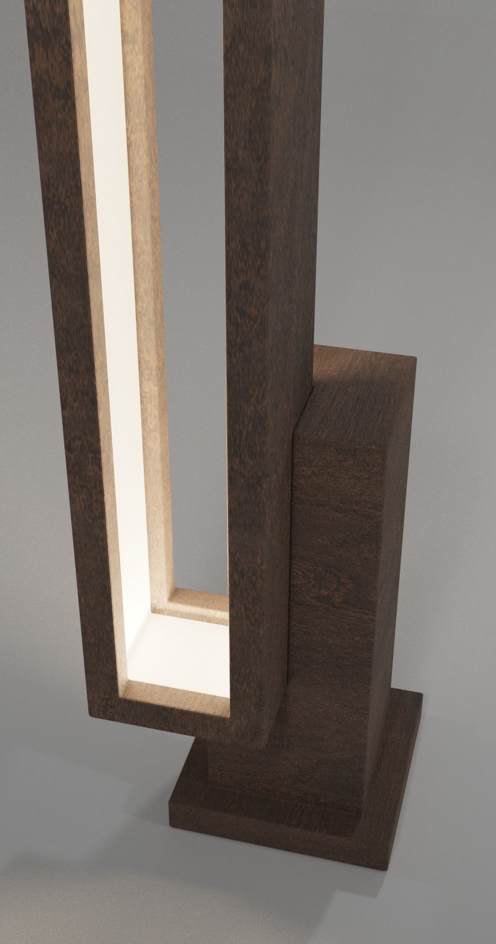 Vertical lamp made of wood 3D model_4