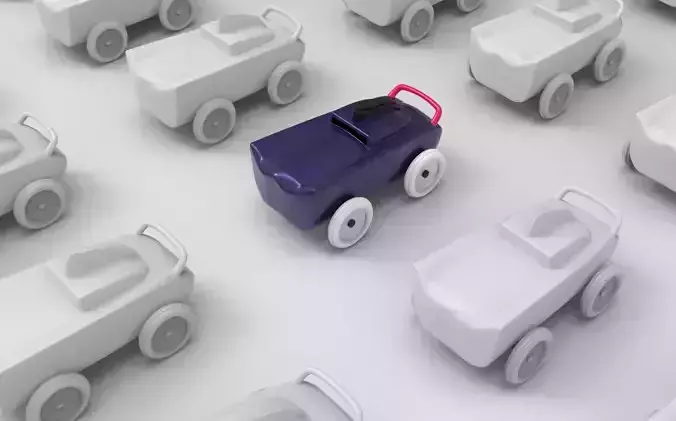 AURA car toy design project model