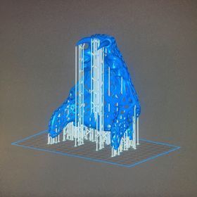 Filigree Anatomical Bobcat Skull - Pre-supported STL 3D print model_8