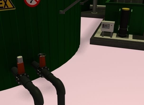 Biogas Plant 3D model_3