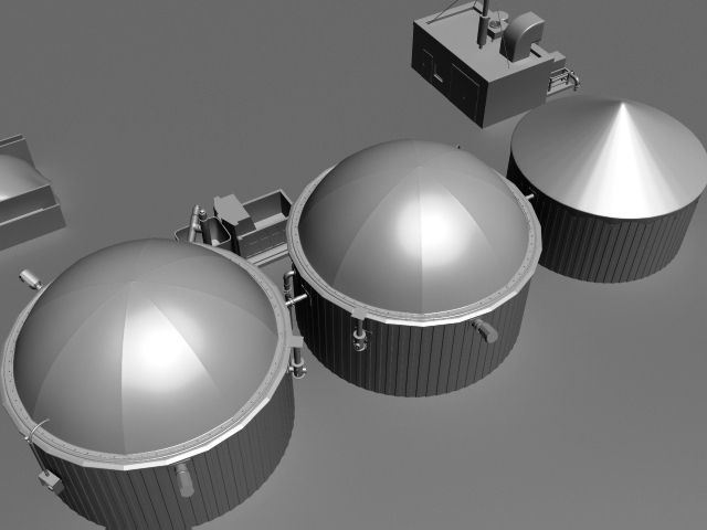 Biogas Plant 3D model_9