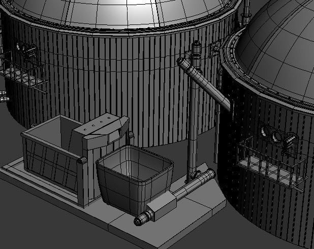 Biogas Plant 3D model_14