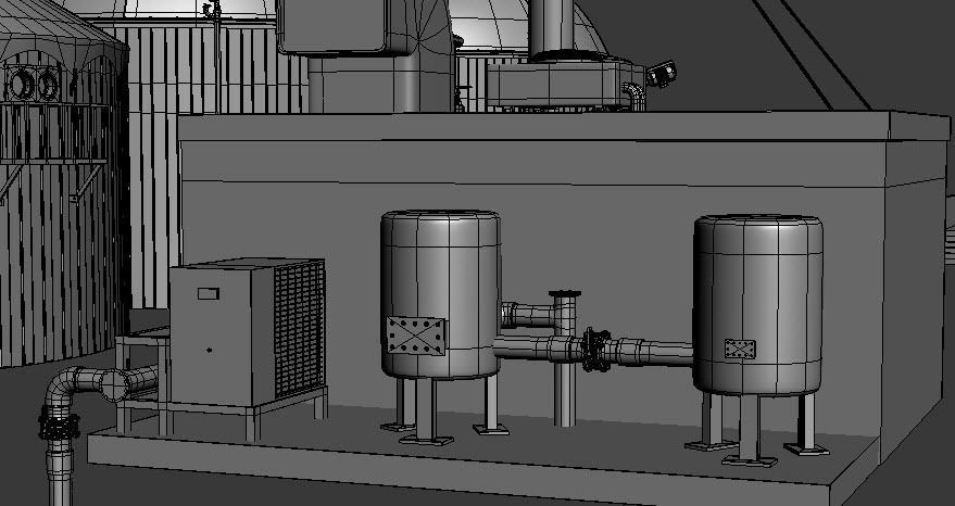 Biogas Plant 3D model_17