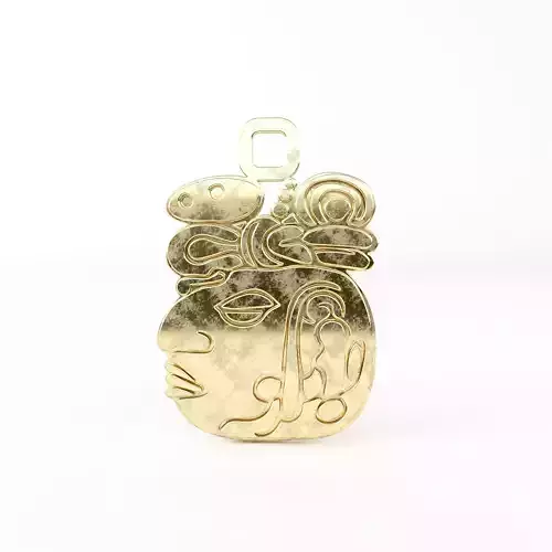 Mayan pendant P 3D print model