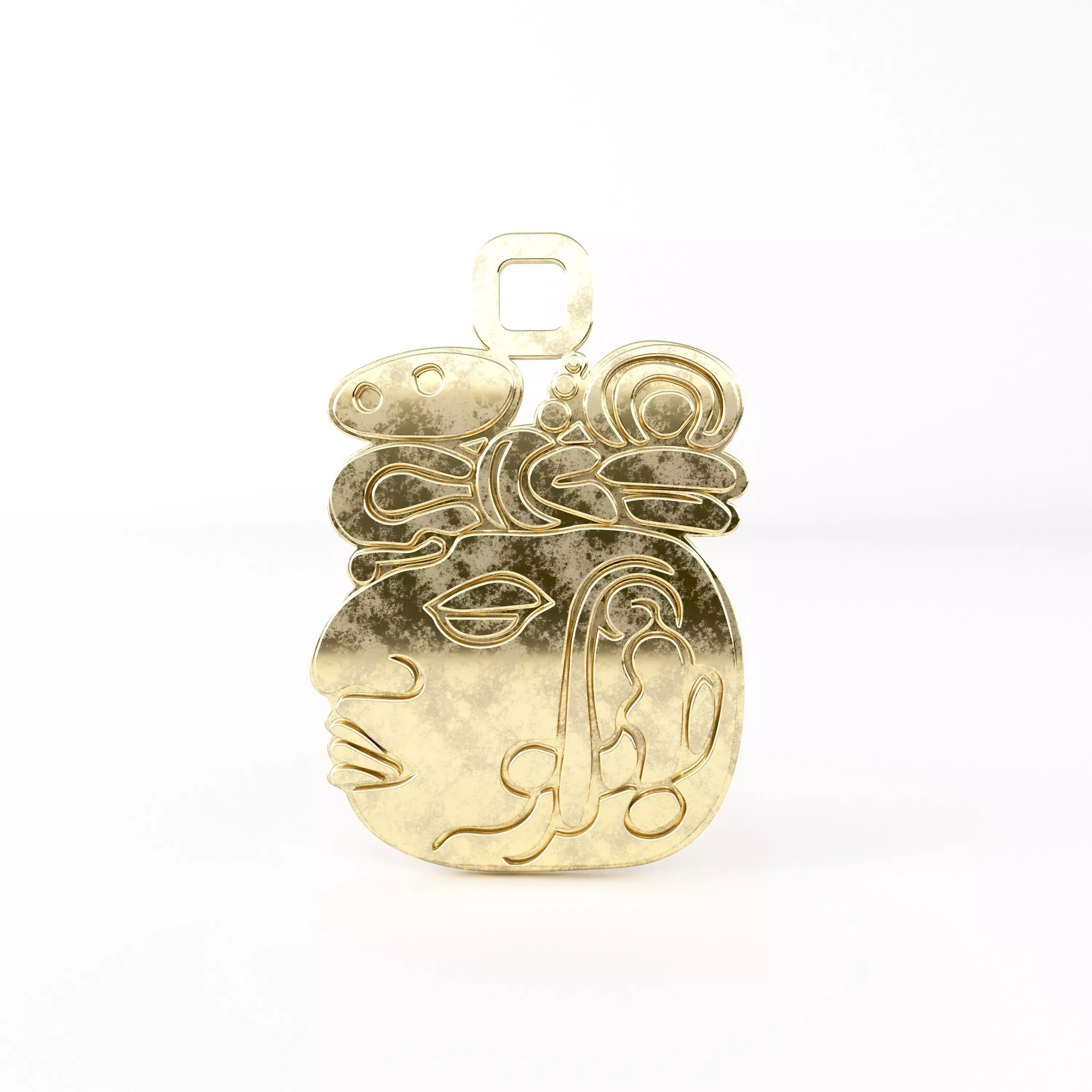 Mayan pendant P 3D print model