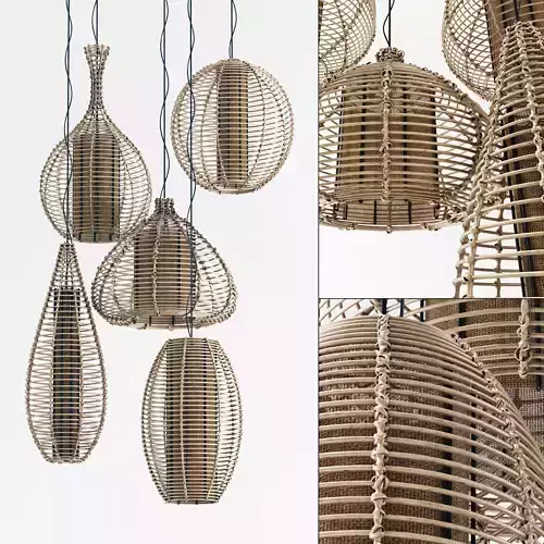 Lamp light form rotang thick n1