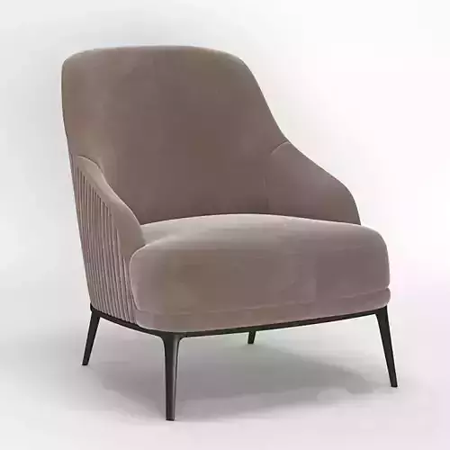 Velour Armchair 3D model