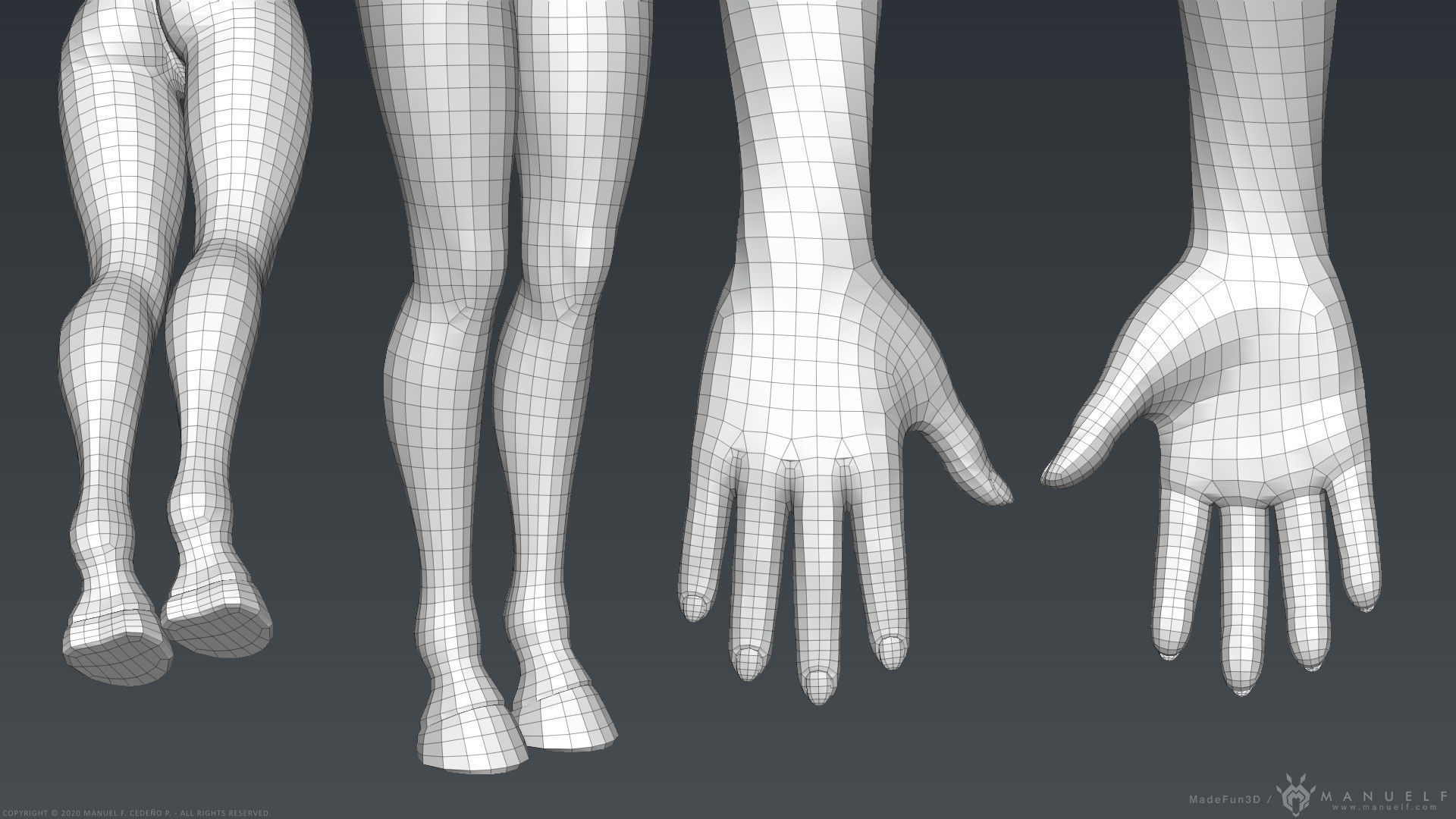 Furry Horse Girl 3D model_36