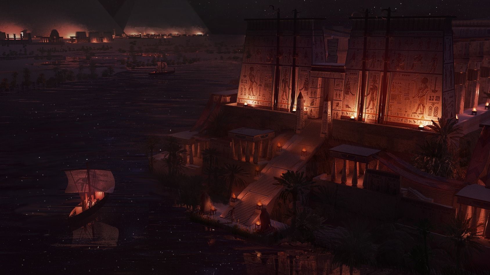 Ancient Egyptian Temple Pack  3D model_1