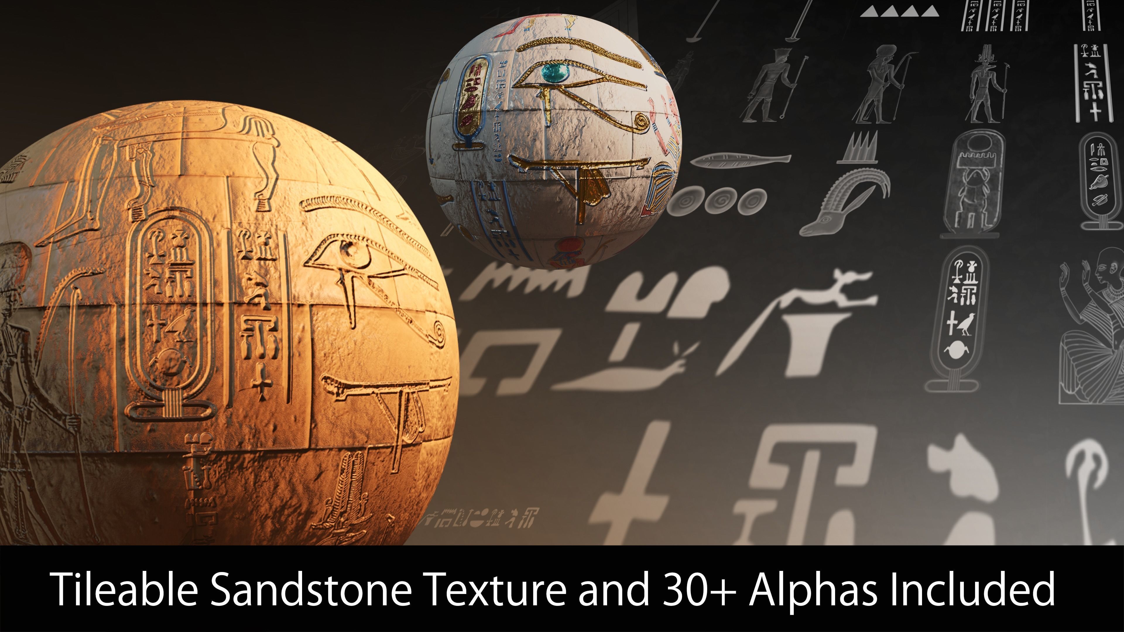 Ancient Egyptian Temple Pack  3D model_3