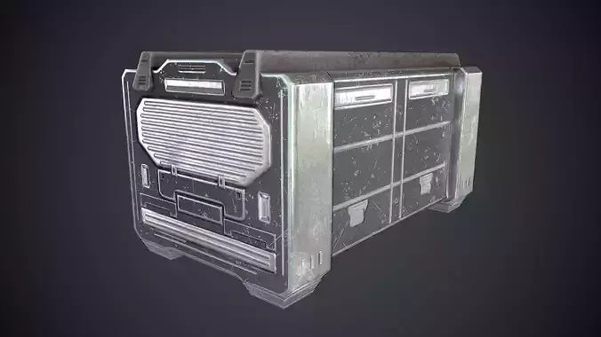 Sci-Fi Box Props Black