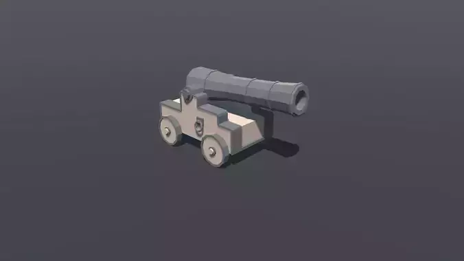 Cannon lowpoly