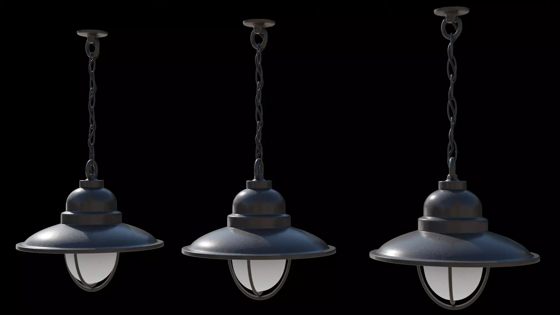 Outdoor- Indoor Chain ceiling light 3D model