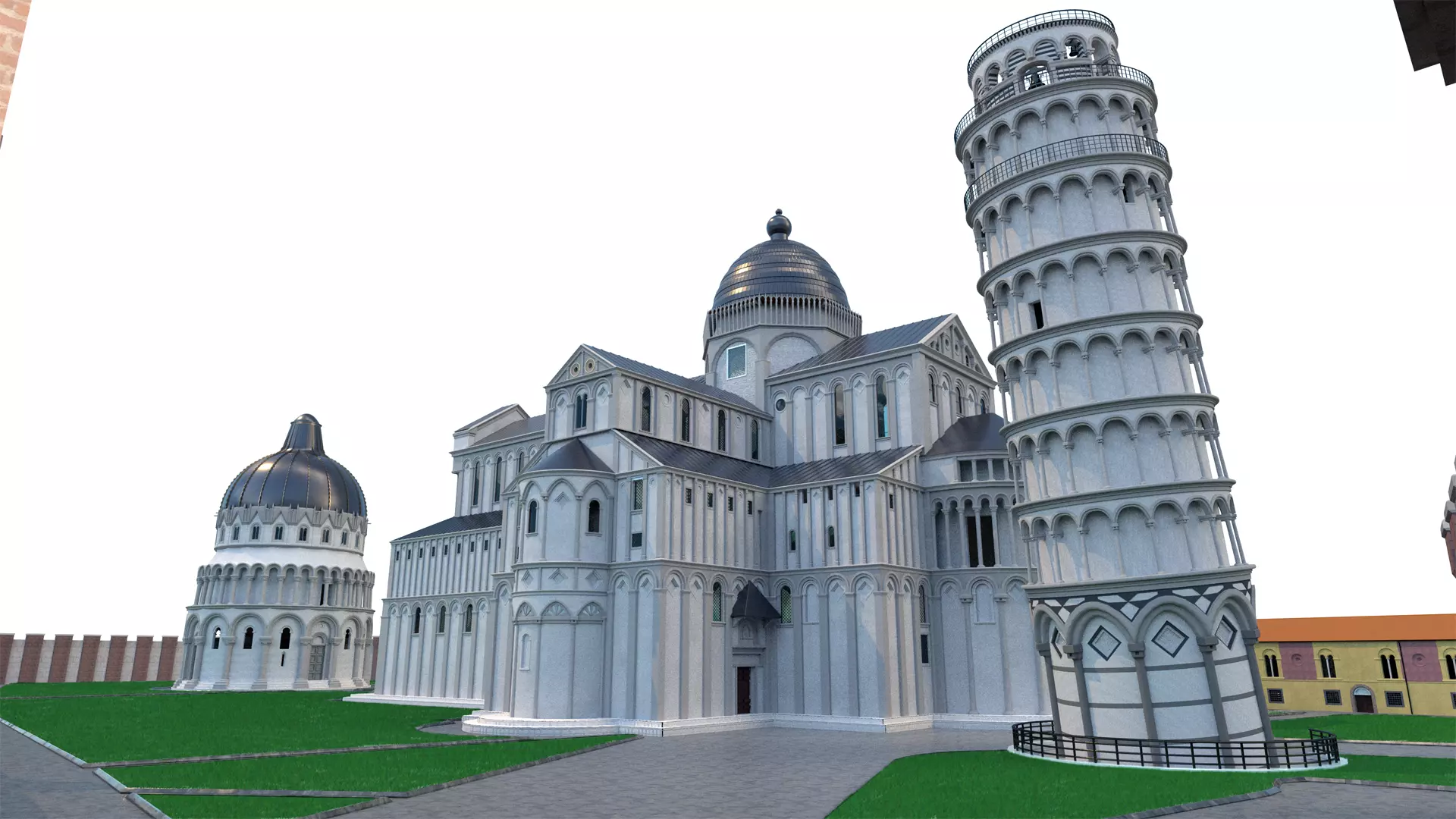 Piazza del Duomo Pisa 3D model