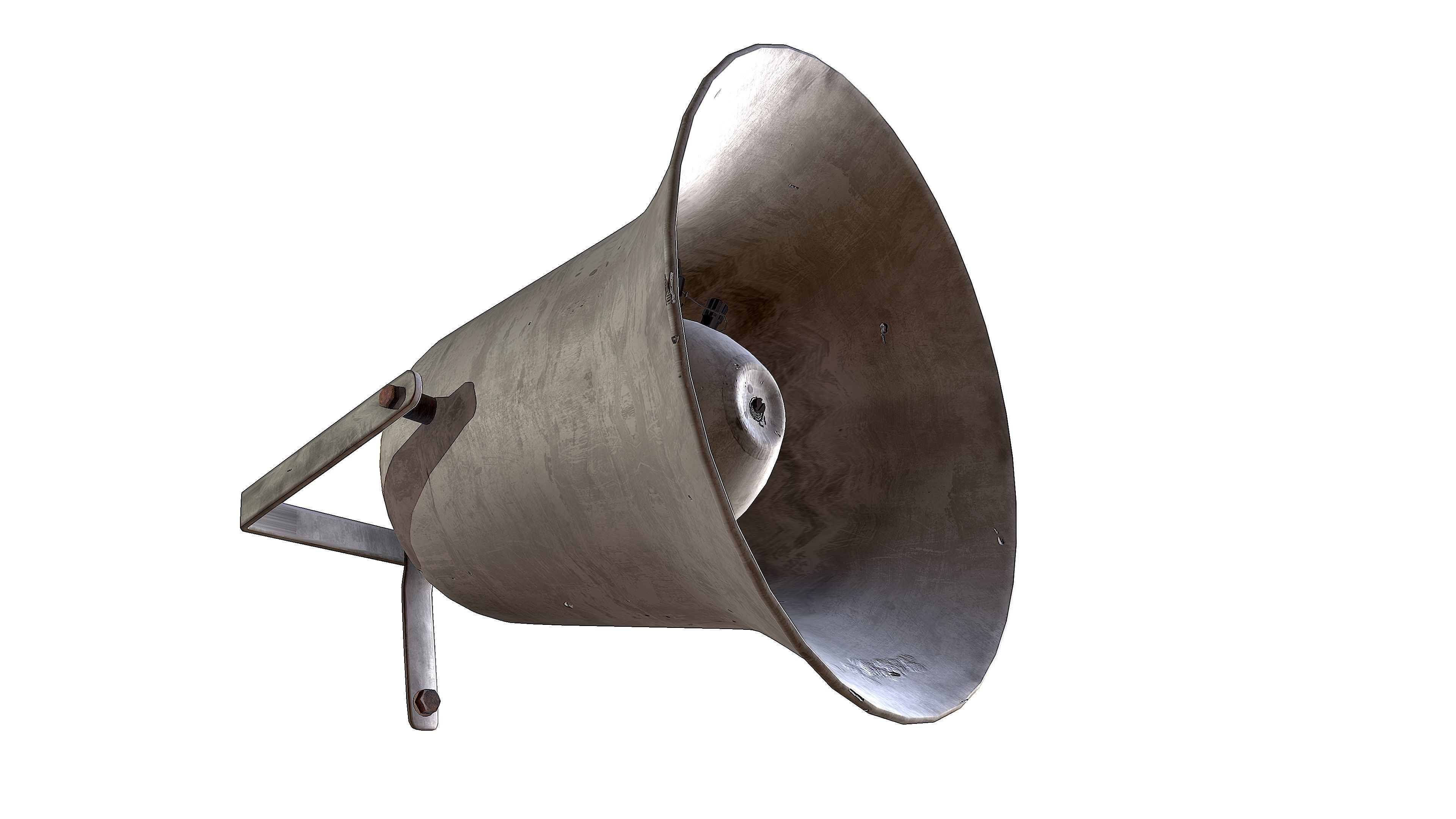 Outdoor speaker  Low-poly 3D model_18