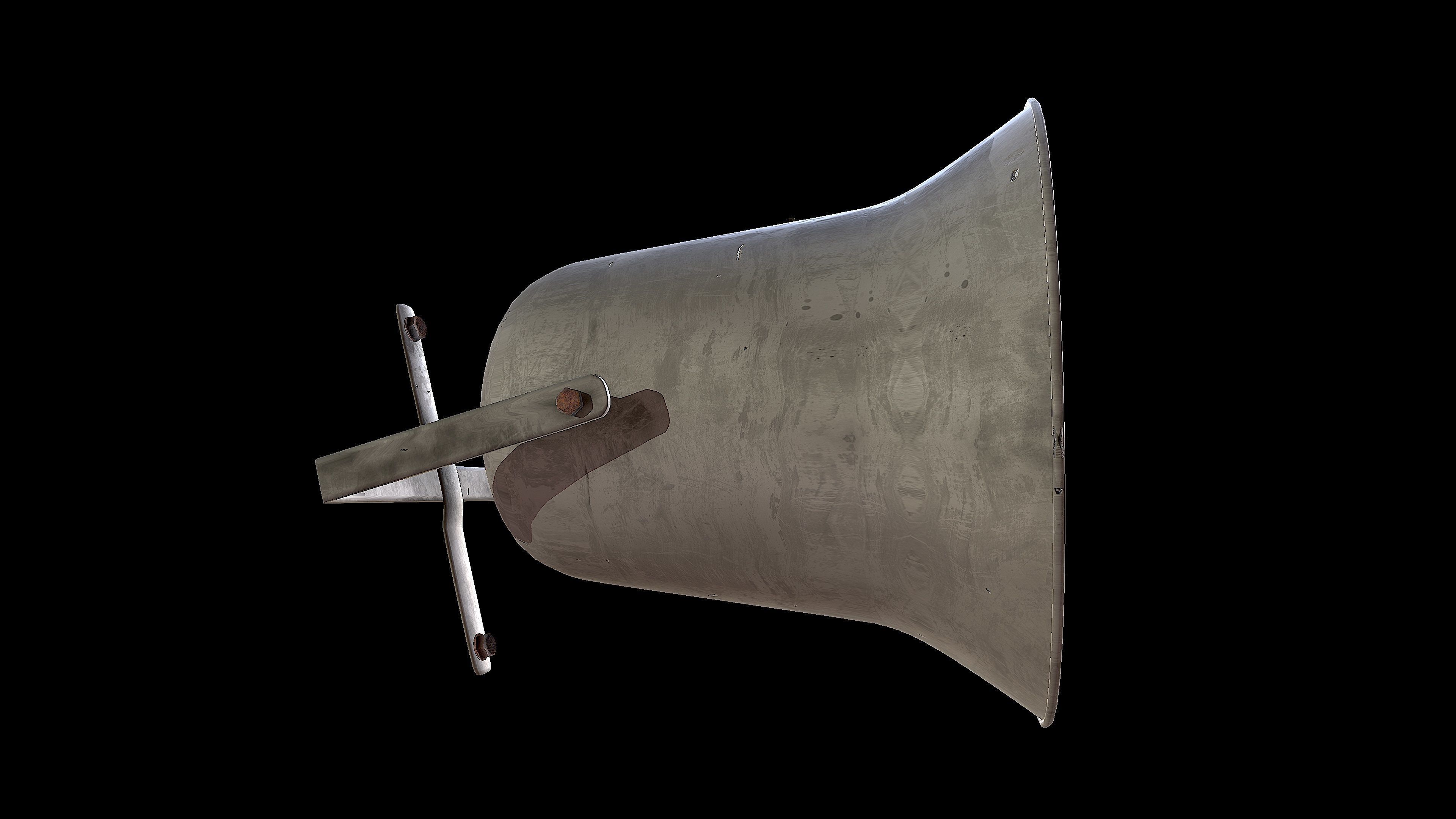 Outdoor speaker  Low-poly 3D model_10