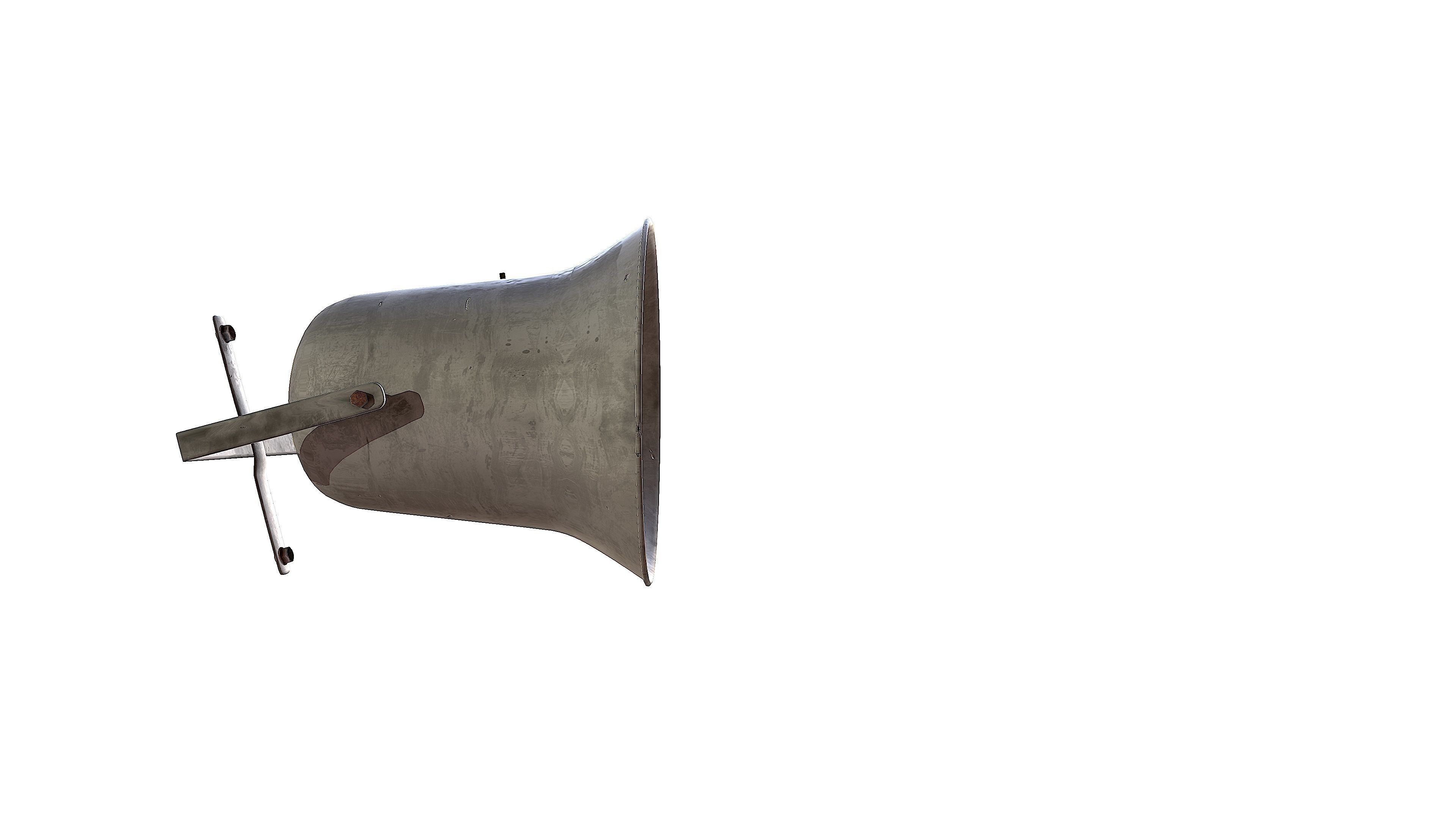 Outdoor speaker  Low-poly 3D model_17