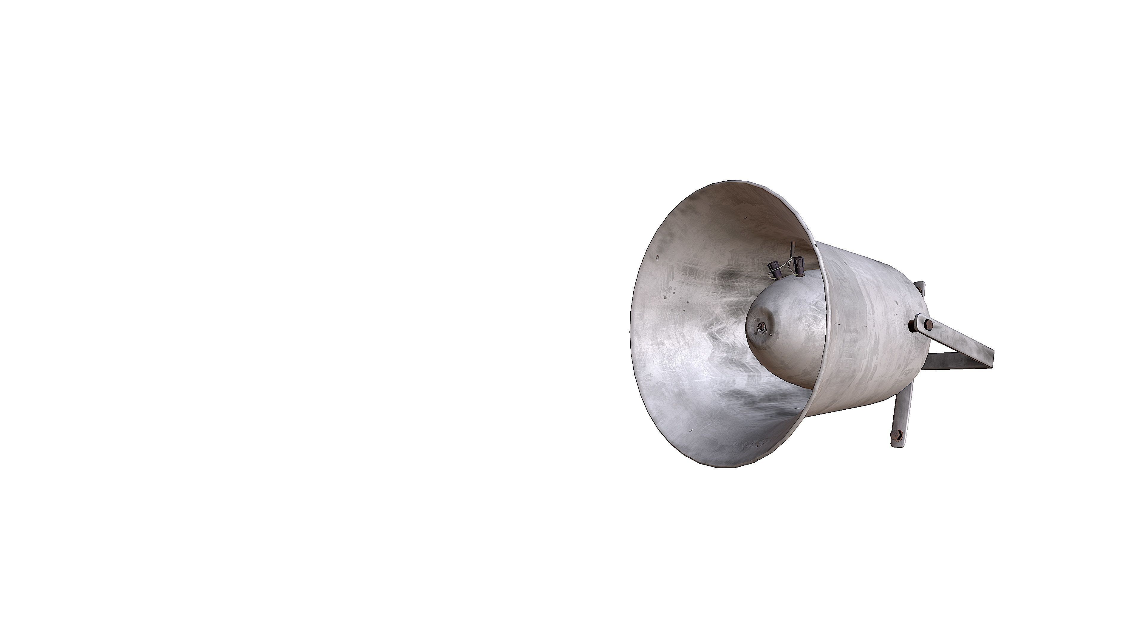 Outdoor speaker  Low-poly 3D model_15