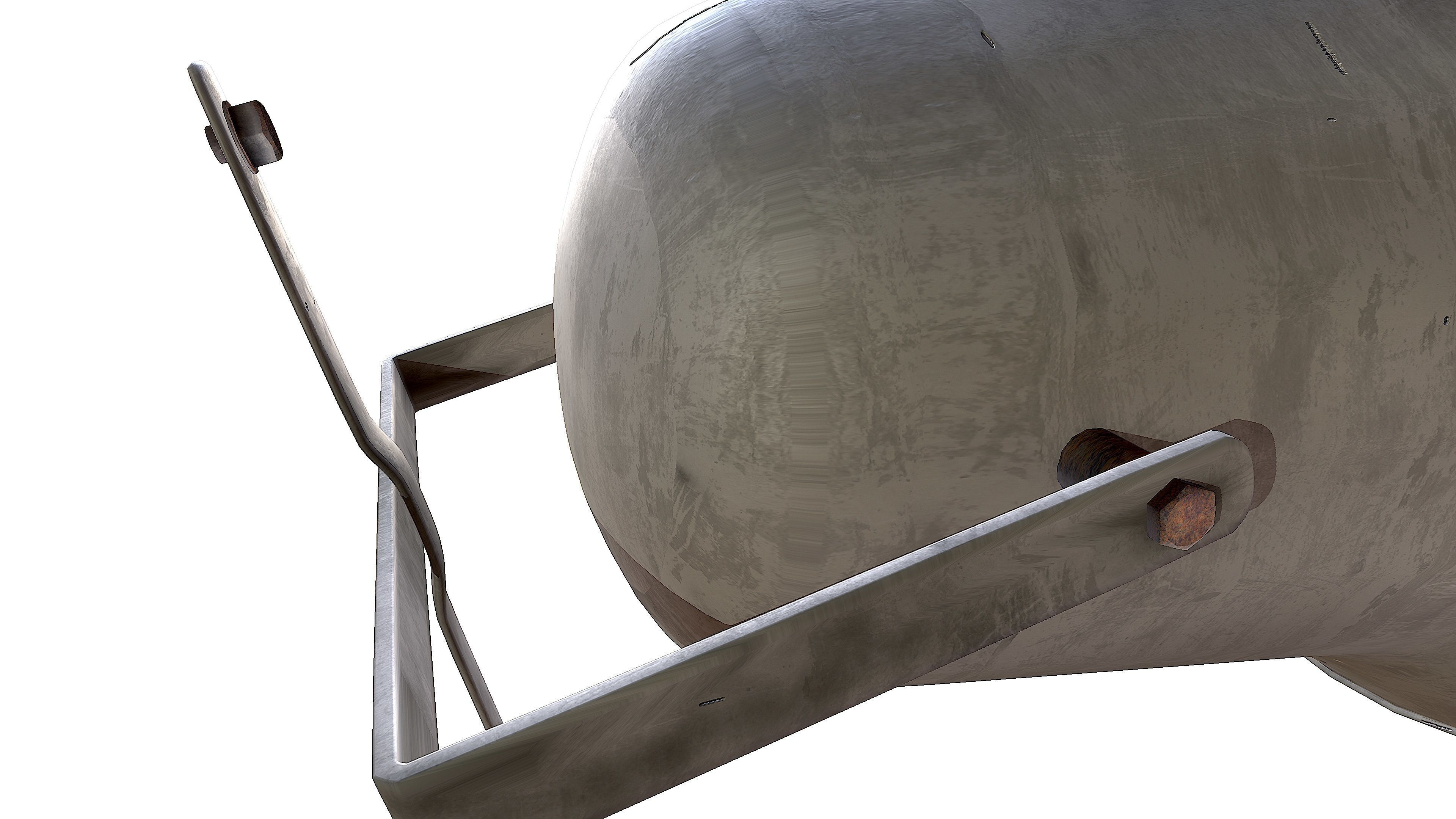 Outdoor speaker  Low-poly 3D model_7