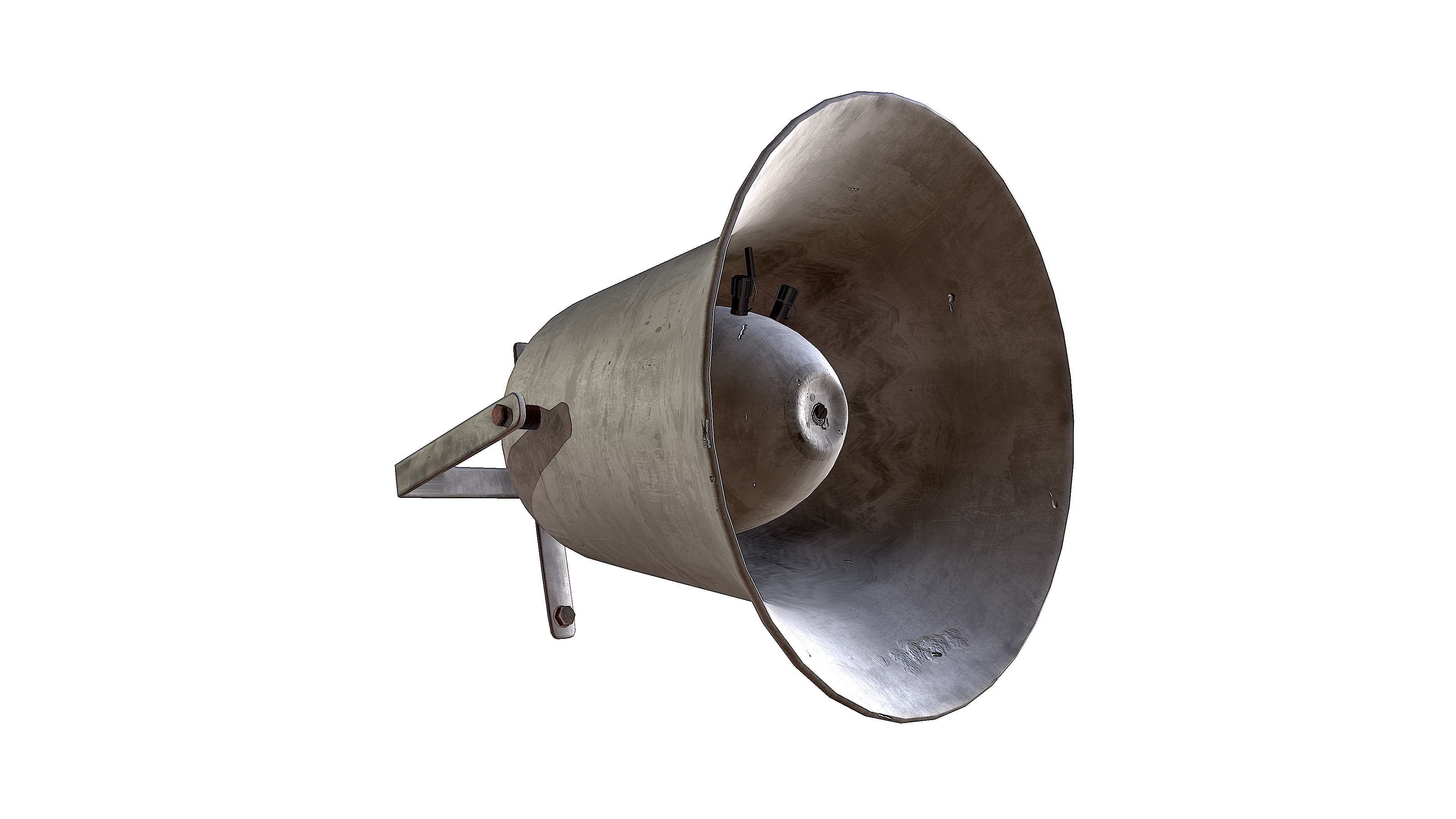 Outdoor speaker  Low-poly 3D model_23