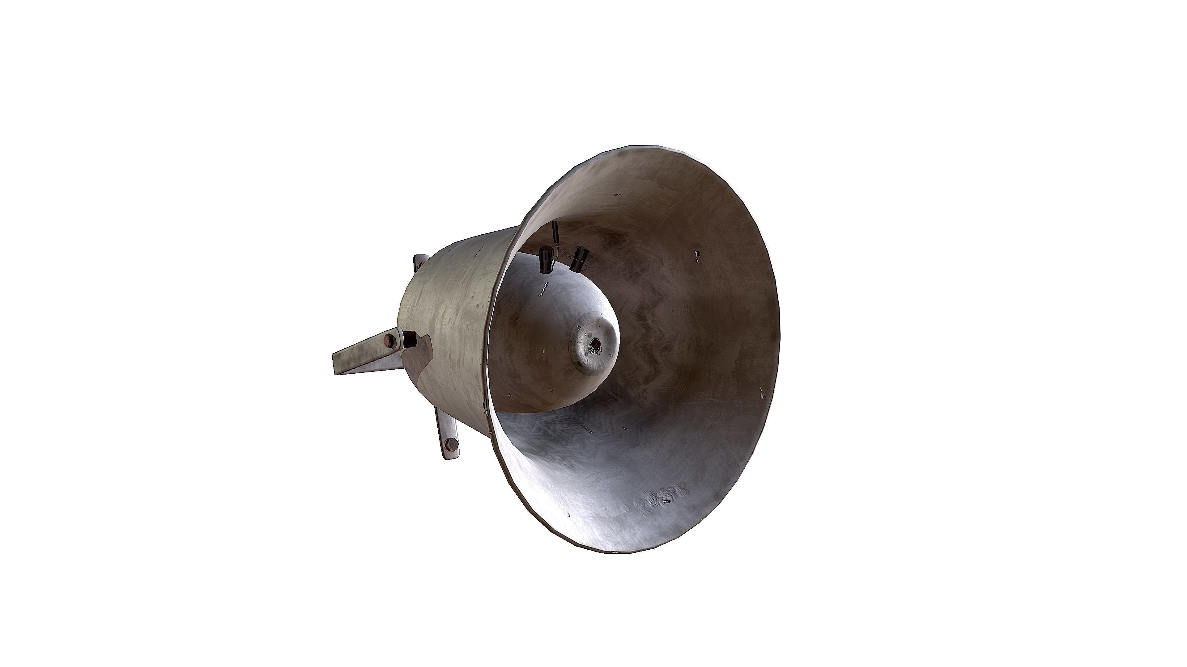 Outdoor speaker  Low-poly 3D model_13