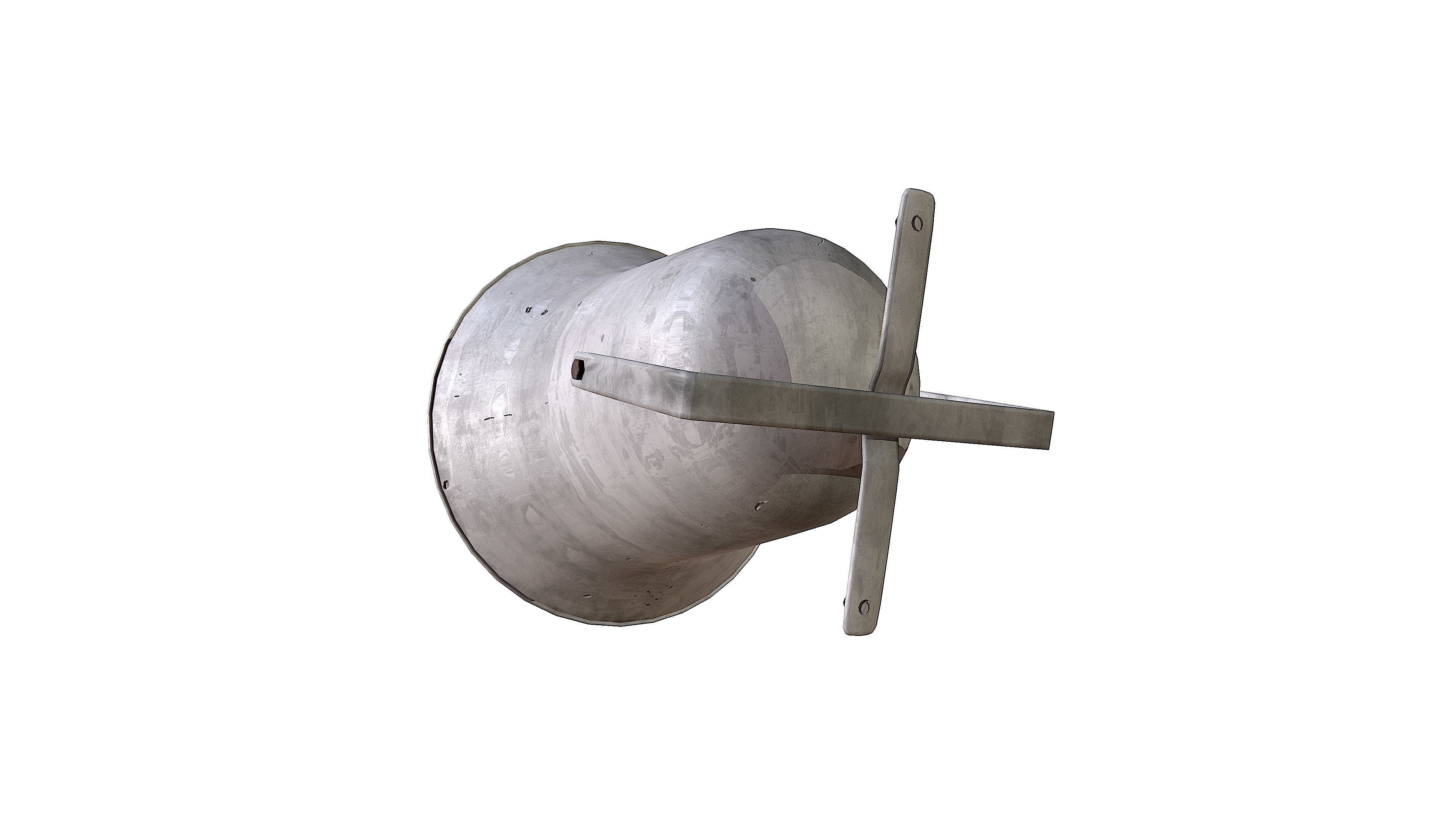 Outdoor speaker  Low-poly 3D model_21