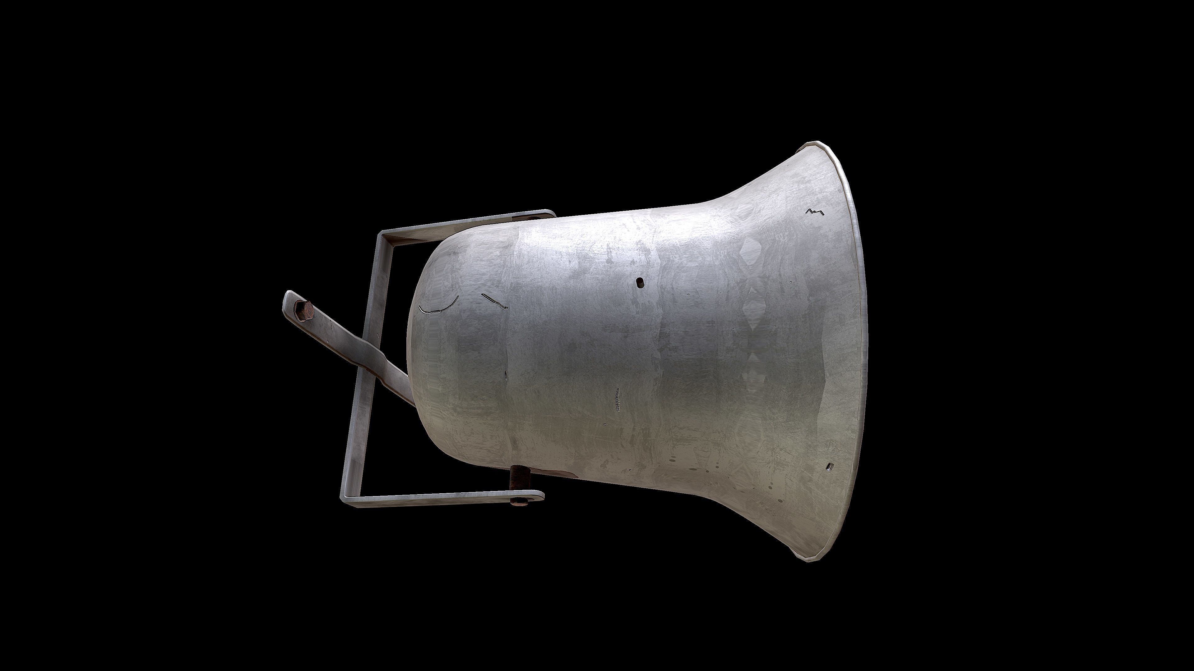 Outdoor speaker  Low-poly 3D model_8