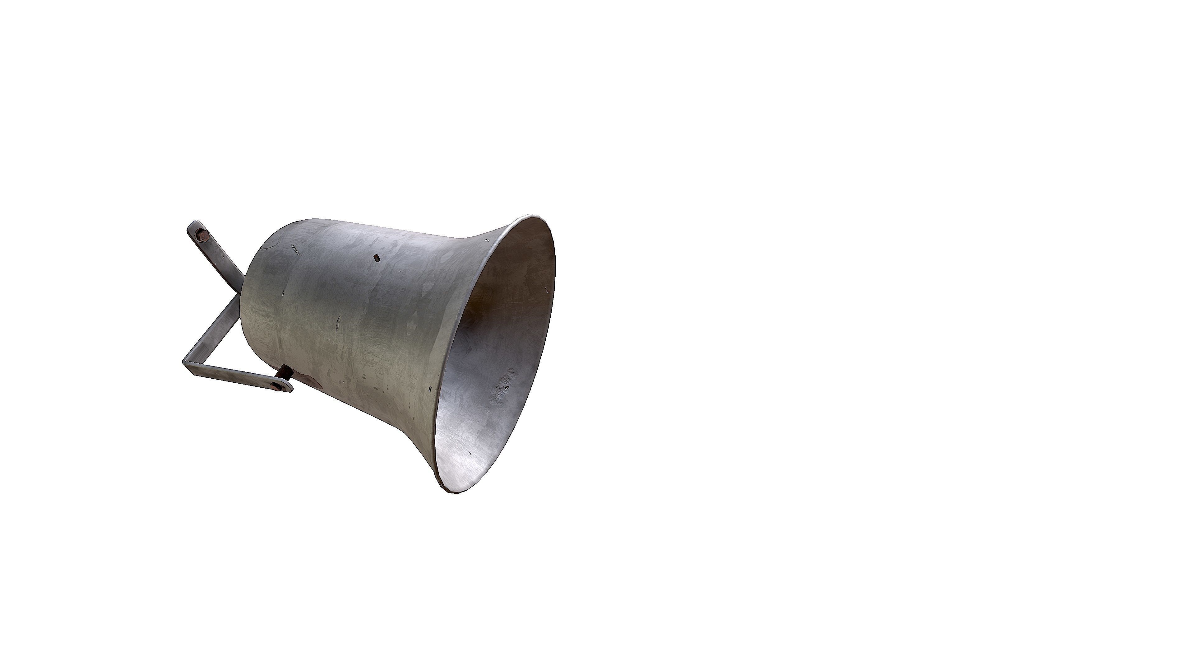 Outdoor speaker  Low-poly 3D model_16