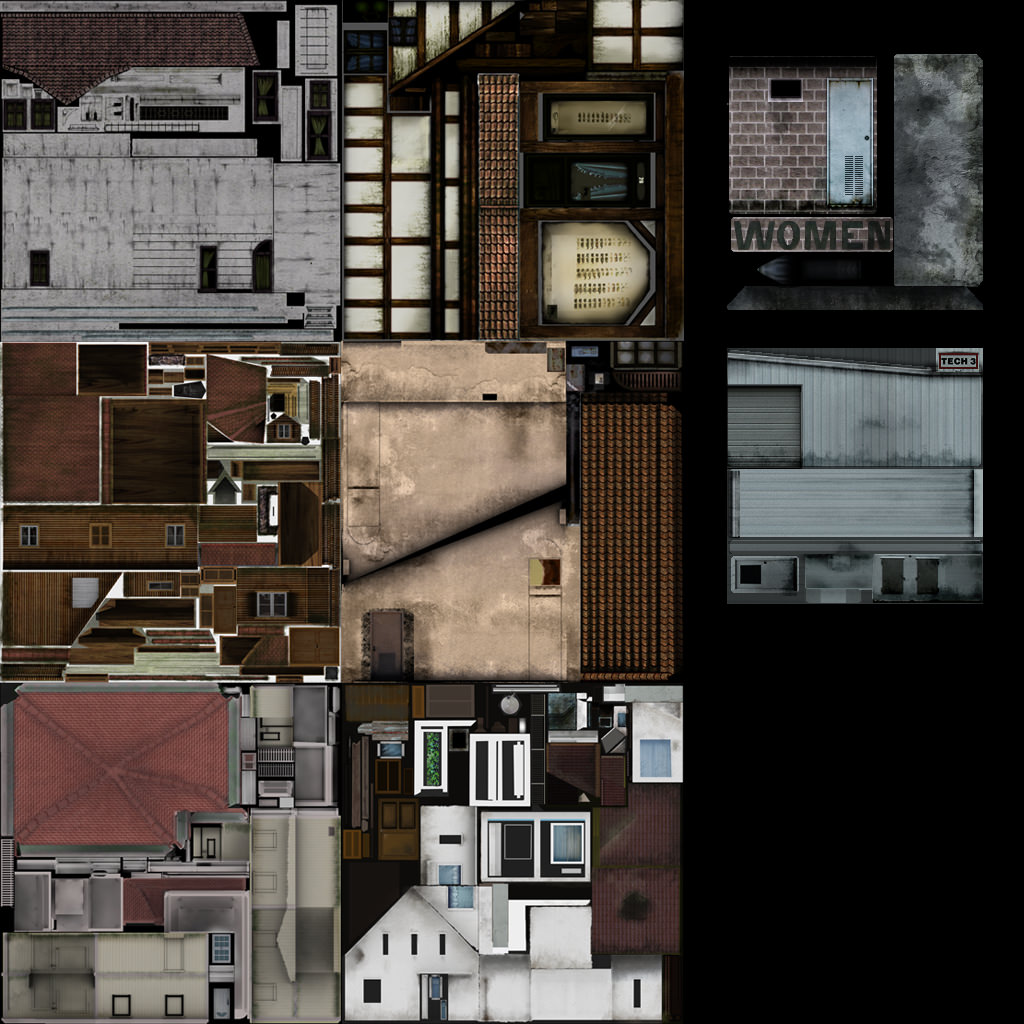 Street environment Low-poly 3D model_18