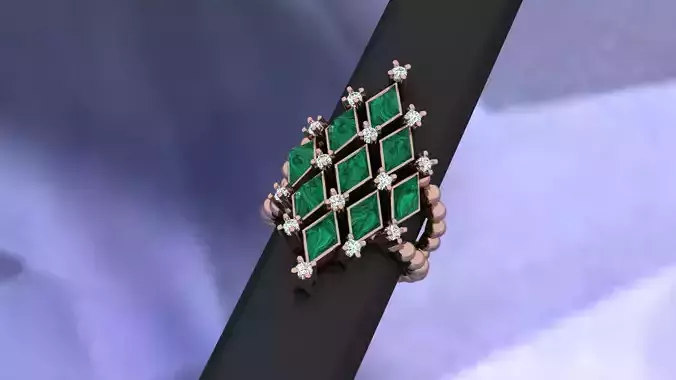 color stone ring diamond