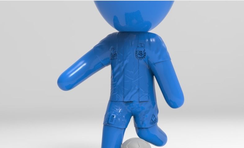 maceta diego armando maradona 10  3D print model_3