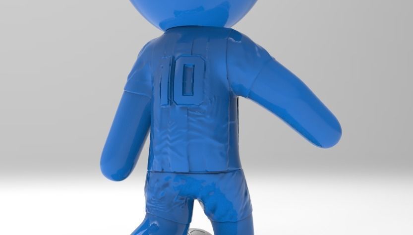 maceta diego armando maradona 10  3D print model_2