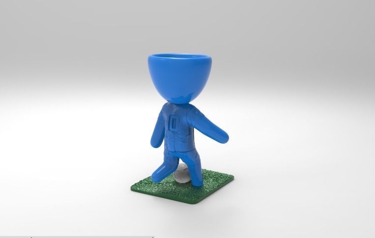 maceta diego armando maradona 10  3D print model_1