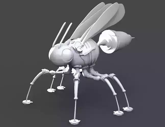 Metal - Mechanical Wasp Character