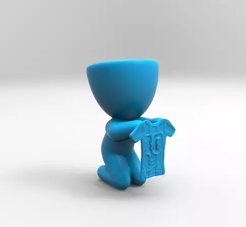 maceta diego armando maradona 10  3D print model_0