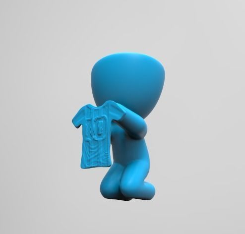 maceta diego armando maradona 10  3D print model_1