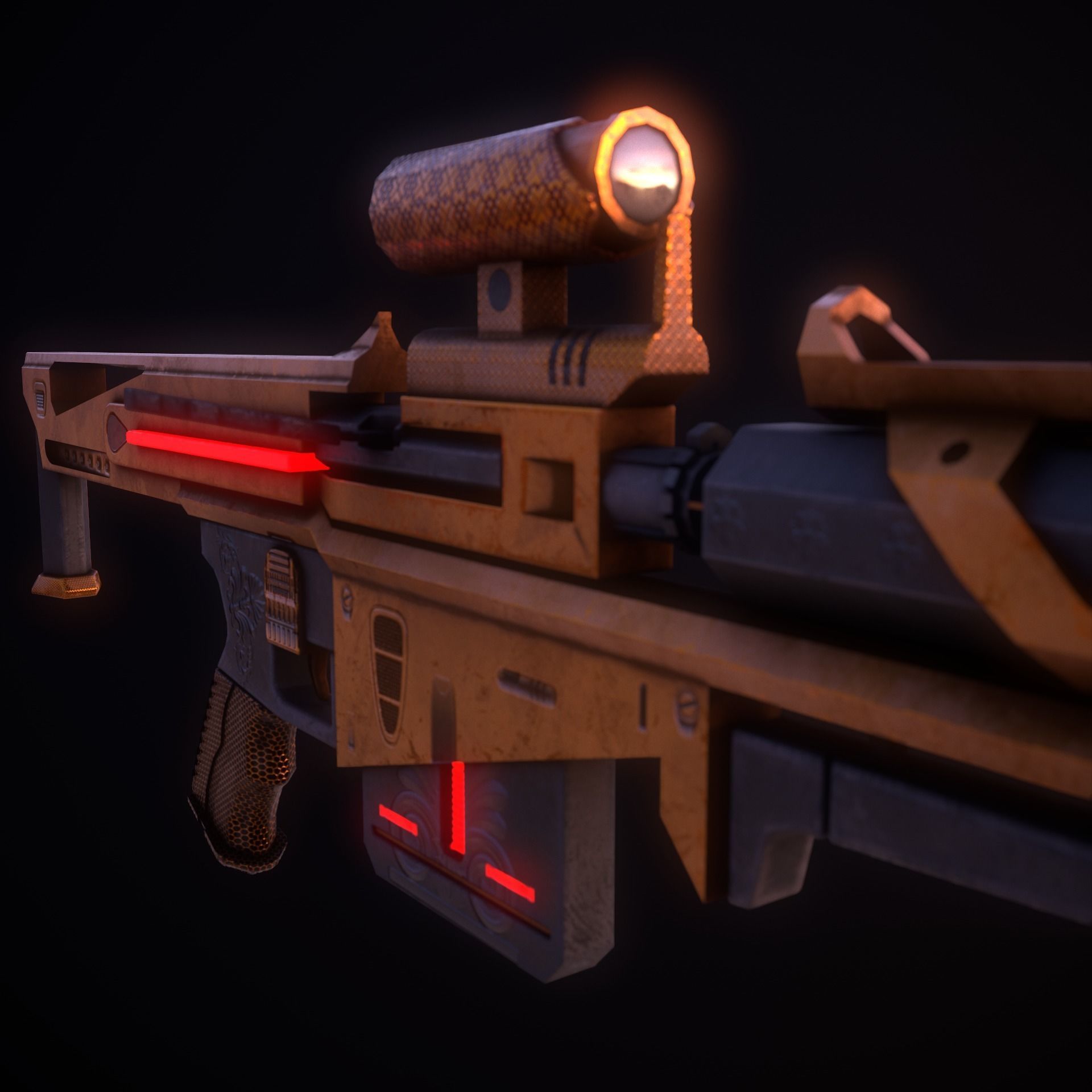 Sci Fi Neo Inc 1  Low-poly 3D model_5