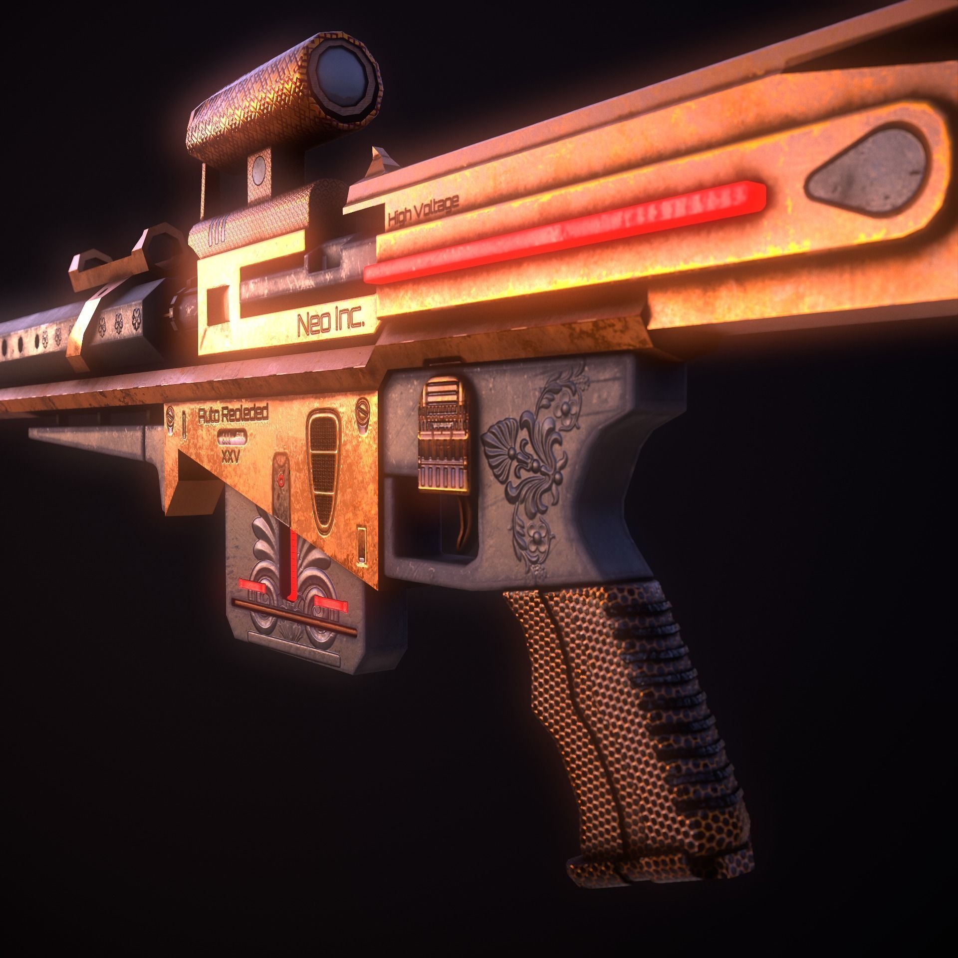 Sci Fi Neo Inc 1  Low-poly 3D model_8